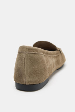 SPLIT SUEDE LOAFERS - Zara фото 13