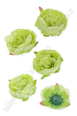 Головки цветов "Пион" 9 см (5 шт) SF-7874, фисташковый