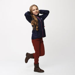 RODOS Куртка для девочки мембрана демисезон М-196 (Куртка) Тёмно-синий