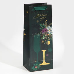 Пакет под бутылку Игристого Нового года, 13 х 36 х 10 см - Дарите счастье фото 3