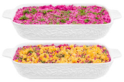 Набор 2 шубниц 32,5*20*5,5 см 1,7 л Веточки-цветочки