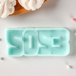 Силиконовая форма 2023, 10,5?4,3?0,9 см, бирюзовая - Simaland фото 2