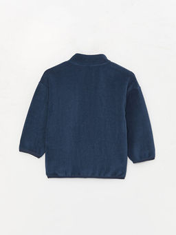 Dik Yaka Uzun Kollu Polar Erkek Bebek Fermuarl? Sweatshirt