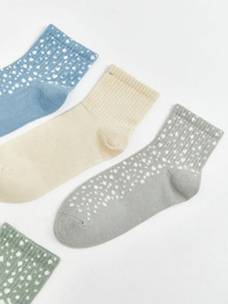 Desenli Kad?n Soket ?orap 5li