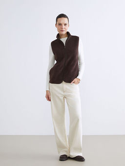 Dik Yaka Kad?n Polar Yelek