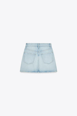 RIPPED TRF DENIM SKIRT - Zara фото 6
