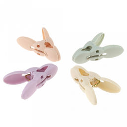 Прищепка пластмассовая 16 штук 5,5см цветная "Гусеница" (Китай)