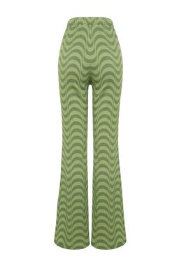 Yesil Burumcuk Wide Leg/Rahat Kesim Yuksek Bel Orme Pantolon TWOSS23PL00085 - Trendyolmilla фото 7