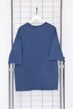 TRENDYOL MAN Siyah Oversize/Genis Kesim Eskitme/Soluk Efektli Rock Bask? %100 Pamuklu T-Shirt TMNSS23TS00167 - Trendyolmilla фото 11