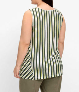 Топ, хаки - Sheego фото 4