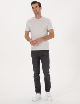 Ta_ Slim Fit %100 Pamuk Bisiklet Yaka Basic T-shirt - Cacharel фото 4