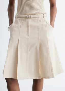 Falda midi plisada de algod?n - H&m фото 6