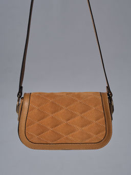 Сумка замшевая на плечо Deboro 30791 глина