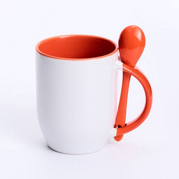 Кружка с ложкой керамическая «С Новым годои», 350 мл