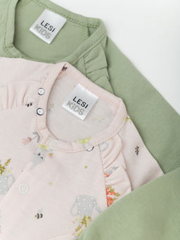Кофта ясельная для девочки, бел/роз - Lesi kids фото 21