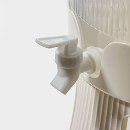 Диспенсер для напитков вращающийся Доляна, 4 отделения 1.6 л, 4 стакана 350 мл, белый