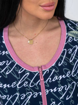 Халат женский , цвет белый розовый зеленый