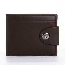 Портмоне мужское на магните, коричневое