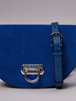 Сумка замшевая Azaro 31032 синяя гуашь