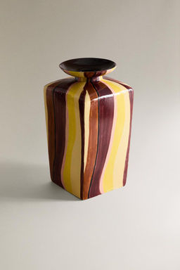 STRIPED CERAMIC VASE X COLLAGERIE - Zara фото 2