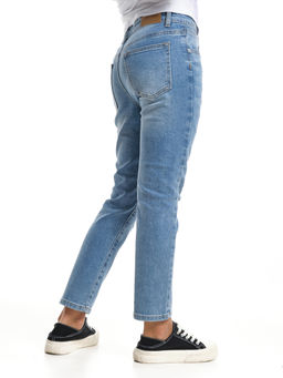 Джинсы синие для девочки 33-1062 синий - Mini maxi фото 16