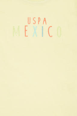 U. S. Polo Assn / Детская светло-желтая футболка с круглым вырезом - U.s. polo assn фото 4