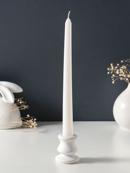 Свеча античная 25 см (набор 3 шт) 58 гр, 7 ч, цв. белый