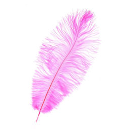 Цена за 3 шт. Перо для декора 1 шт., размер 20-24 см, цвет розовый