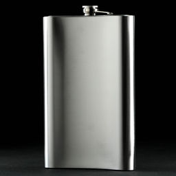 Фляжка ГИГАНТ Большому кораблю, 1920 мл, серебристая