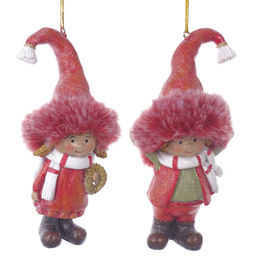 Фигурка декоративная подвесная "Дети", L6 W5 H13 см, 2в.