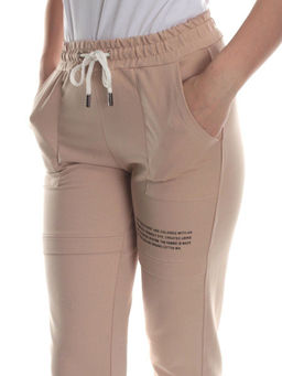 QB-65 BEIGE Брюки спортивные женские (95% хлопок, 5% стрейч) P&S - Fashion фото 4