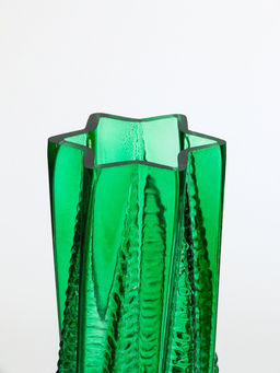 Ваза «Флоранс», 25×11×9 см, стекло, зелёная