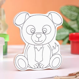 Цена за 2 шт. Раскраска-магнит "Собачка", многоразовая, 8х6,5 см