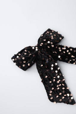 SEQUIN BOW SCRUNCHIE - Zara фото 3