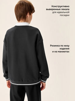 Свитшот 4ш70726 синий - Nikastyle фото 10