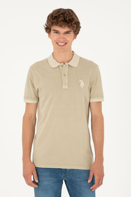 Футболка U.S. Polo Assn мужская светло-хаки хлопок