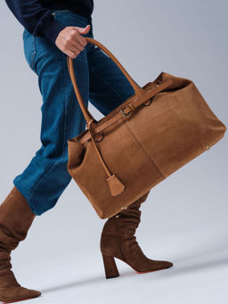 Замшевая сумка Daniela DBR 31375 светло-коричневый  фото 5