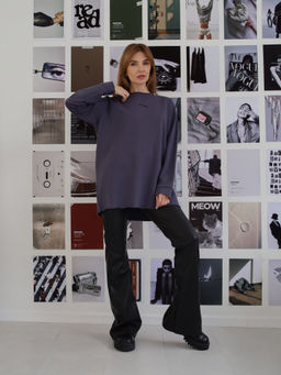 Лонгслив Basic, графит - Inzibe фото 5