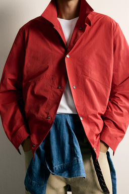SOBRECAMISA T?CNICA LIGERA REGULAR FIT / Rojo - Zara фото 6