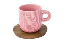 Набор чашек Радуга, сиреневая, зелёная, розовая, жёлтая, 0,11 л, 4 шт - Easy life фото 7