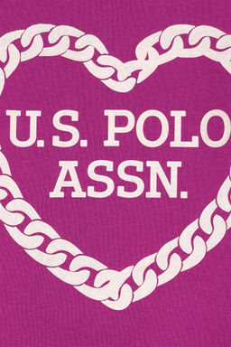 Фиолетовый свитшот для девочки - U.s. polo assn фото 3