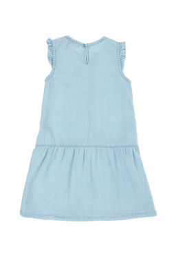 U. S. Polo Assn Голубое джинсовое платье без рукавов для девочки - U.s. polo assn фото 2