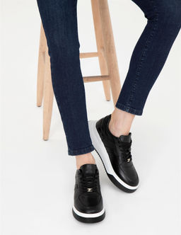 Siyah Deri Sneaker - Pierre cardin фото 2