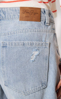 Шорты джинс F512-0909 l.blue