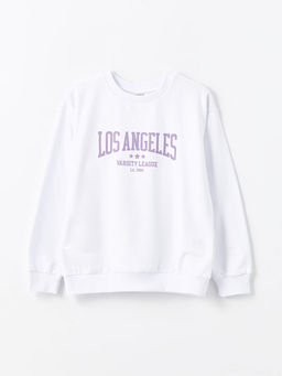 Bisiklet Yaka K?z ?ocuk Sweatshirt