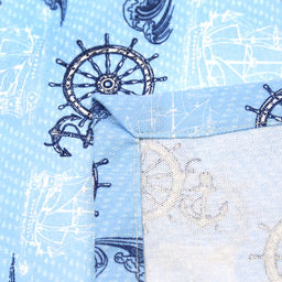 Морское путешествие Салфетки сервировочные, комплект 4шт, 45х45см, плотность 186г/м2, премиум хлопок 100%, Домашняя мода (Россия)  фото 4