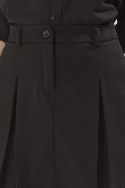 TRENDYOLMILLA Siyah Pile Detayl? Poliviskon Dokuma Etek TWOSS25ET00018 фото 4