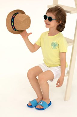 U. S. Polo Assn Детская светло-желтая футболка с круглым вырезом