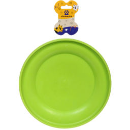 Игрушка резиновая "Фрисби", цвет зеленый, 23см (лейбл)