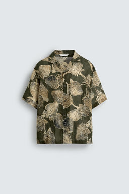 STRAWBERRY PRINT 100% RAMIE SHIRT - Zara фото 8